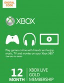 Xbox Live Gold 12 month