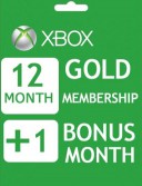 Xbox Live Gold 12+1 month
