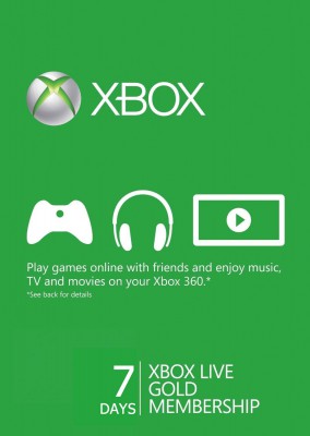 Xbox Live Gold 7 dagen