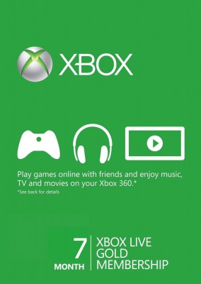 Xbox Live Gold 7 maanden