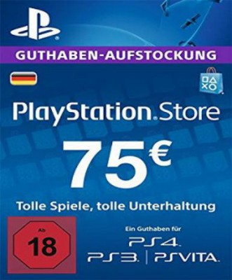 Playstation Network Card (PSN) 75 EUR (German)