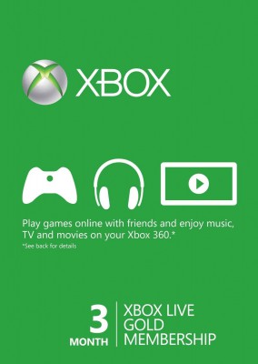 Xbox Live Gold 3 maanden